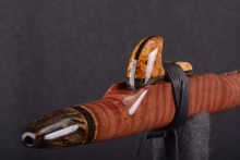 Red Curly Tiger Native American Flute, Minor, High C-5, #T4E (7)